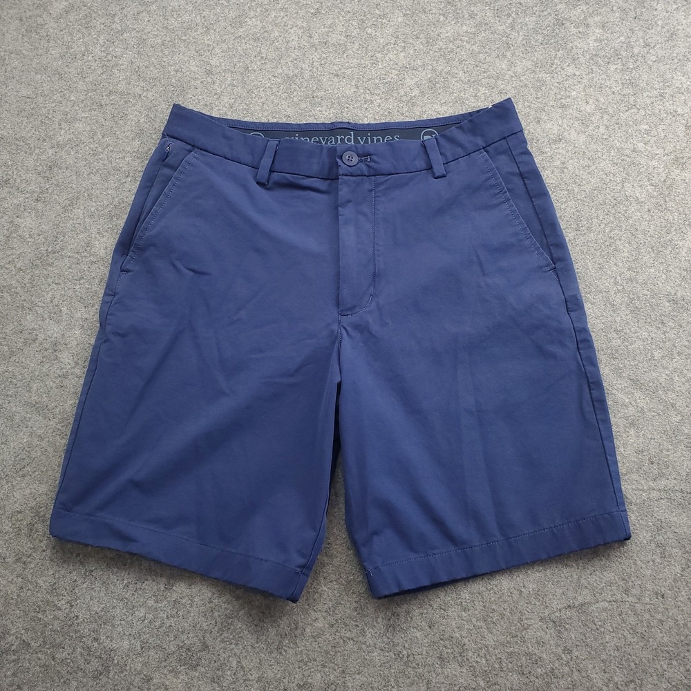 Vineyard Vines Shorts Mens 30 Blue On The Go OTG Chino Performance Stretch Golf